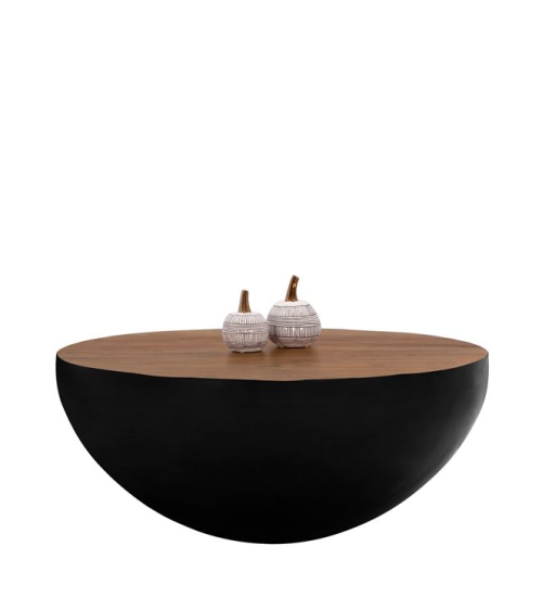 Τραπεζάκι σαλονιού Bowl Ακακία - Μαύρο